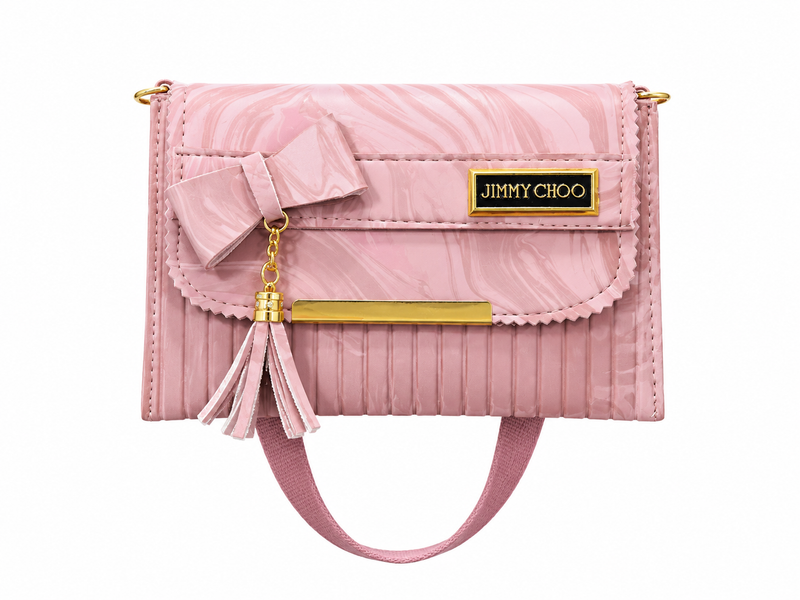 Elegant Pink Bow Clutch Handbag for Women