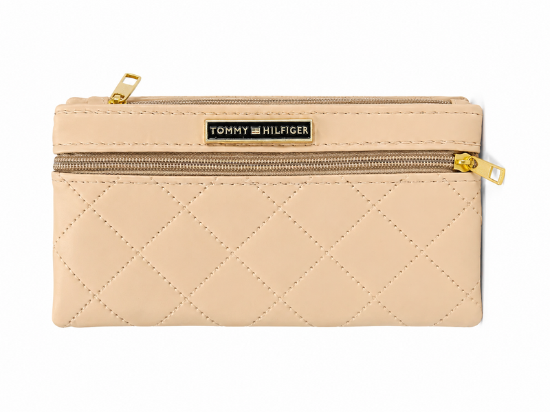 Ivory Chain-Strap Crossbody Wallet Bag